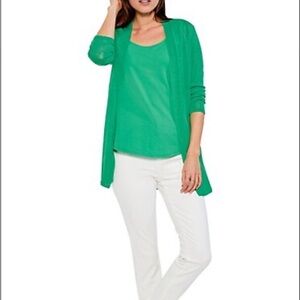 Nic+Zoe Open-Front Knit Lightweight Cardigan